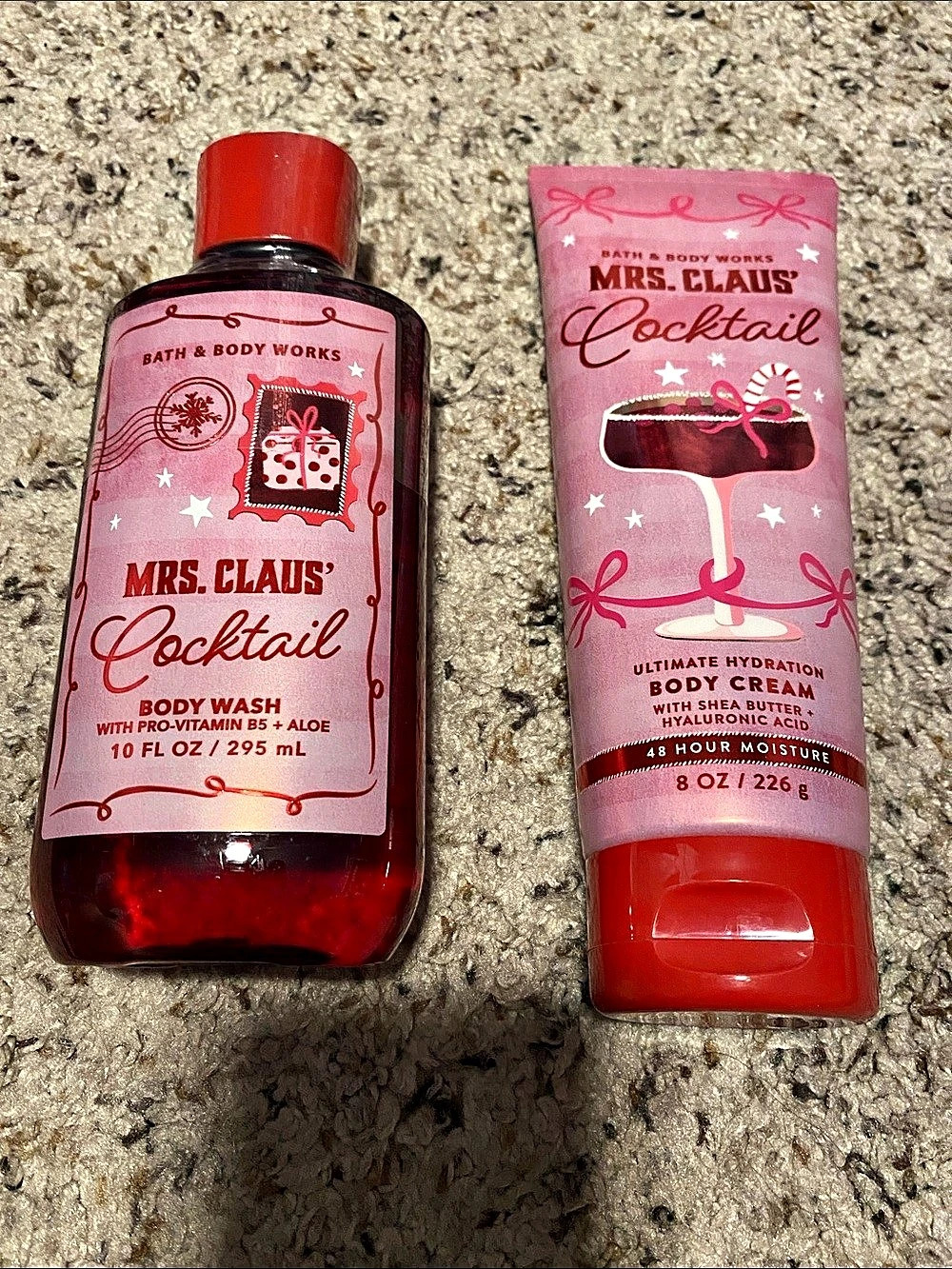 Bath & Body Works Mrs. Claus' Cocktail Body Wash and Ultimate Hydration Body